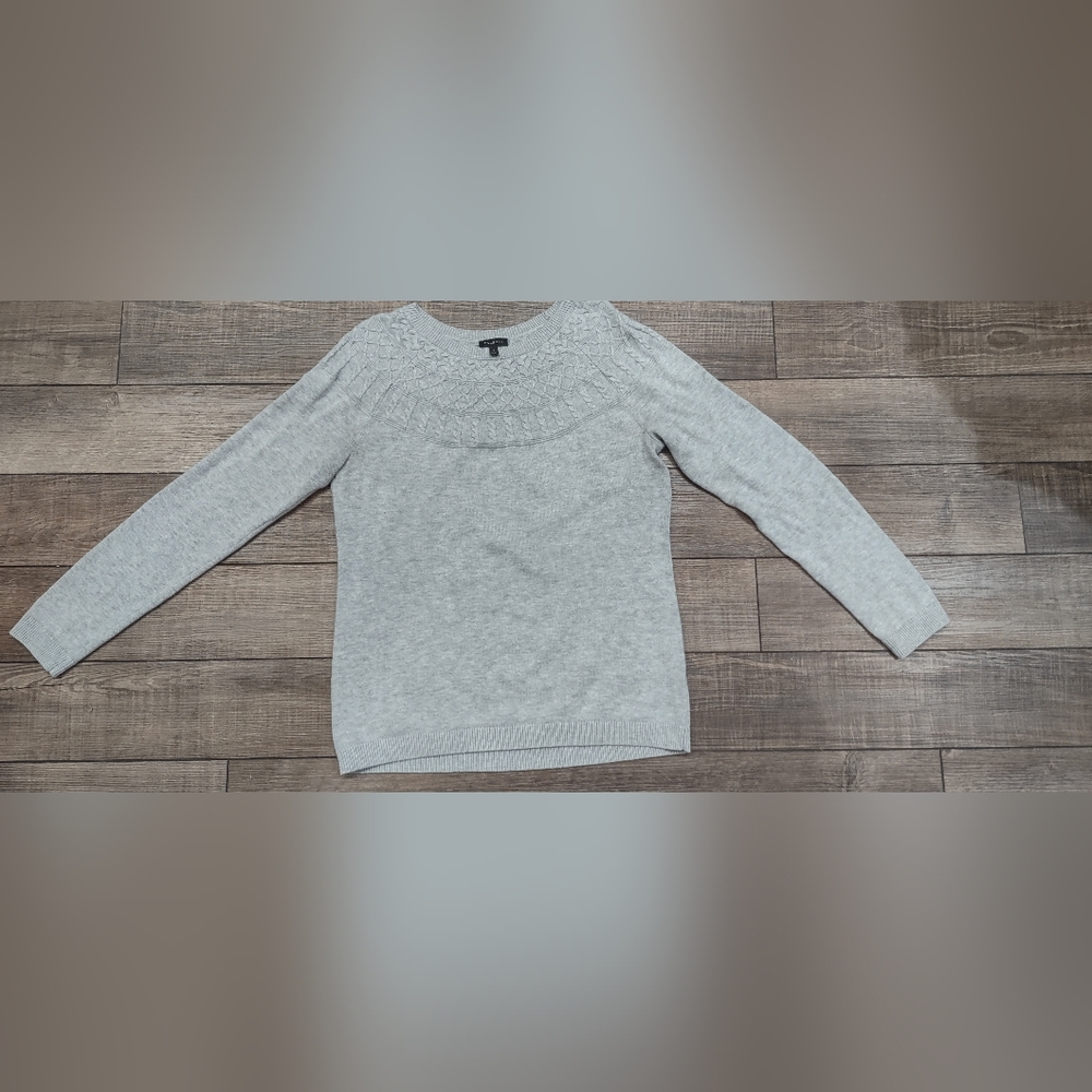 talbots light gray sweater